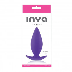 Фиолетовая анальная пробка для ношения INYA Spades Medium - 10,2 см.