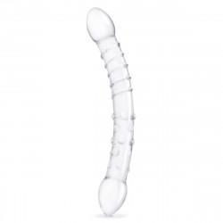 Двусторонний стеклянный фаллоимитатор 12’’ Girthy Double Trouble Glass Dildo - 30 см.