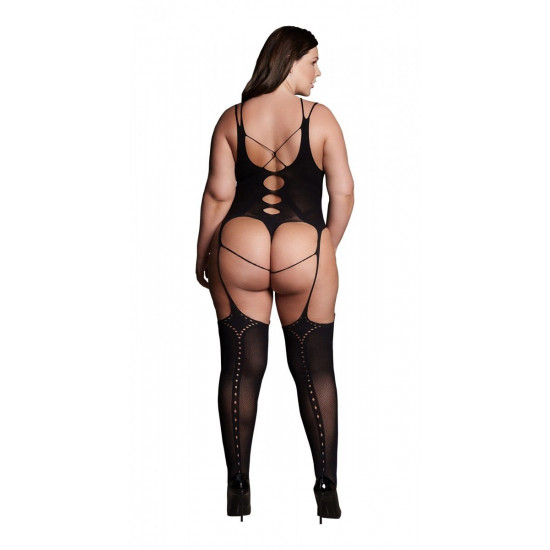 Эффектный боди-комбинезон Elara VII Bodystocking with Open Cups Эффектный боди-комбинезон Elara VII Bodystocking with Open Cups