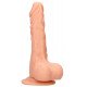 Телесный фаллоимитатор Realistic Dildo With Balls  - 17 см.