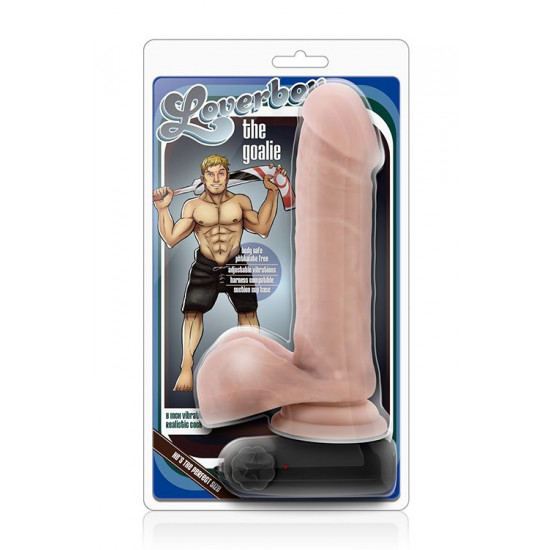 Телесный вибратор THE GOALIE 8INCH DILDO  - 20,3 см.