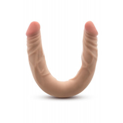 Телесный двусторонний фаллоимитатор 14 Inch Double Dong - 35,6 см.