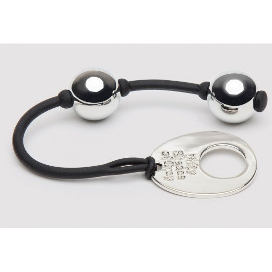 Серебристые шарики Inner Goddess Mini Silver Pleasure Balls 85g на черном силиконовом шнурке Серебристые шарики Inner Goddess Mini Silver Pleasure Balls 85g на черном силиконовом шнурке