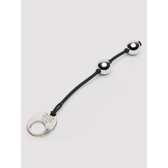 Серебристые шарики Inner Goddess Mini Silver Pleasure Balls 85g на черном силиконовом шнурке Серебристые шарики Inner Goddess Mini Silver Pleasure Balls 85g на черном силиконовом шнурке