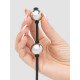 Серебристые шарики Inner Goddess Mini Silver Pleasure Balls 85g на черном силиконовом шнурке Серебристые шарики Inner Goddess Mini Silver Pleasure Balls 85g на черном силиконовом шнурке