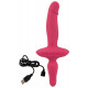 Розовый двусторонний вибратор 2in1 Vibrator   Butt Plug