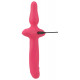 Розовый двусторонний вибратор 2in1 Vibrator   Butt Plug
