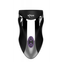 Черный вибромастурбатор NO.29 RECHARGEABLE PENIS HEAD VIBE