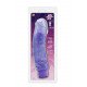 Фиолетовый водонепроницаемый вибратор JELLY JOY SWEET MOVE MULTI-SPEED VIBE - 20 см.