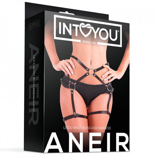 Черные стрепы на бёдра Aneir