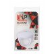 Белое эрекционное кольцо LIT-UP SILICONE STIMU RING 8