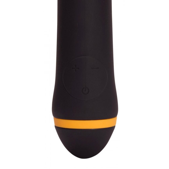 Чёрный вибратор для массажа G-точки Turbo G-Spot - 22,2 см.
