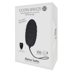 Черное виброяйцо с пультом ДУ Ocean Breeze 2.0 + LRS Черное виброяйцо с пультом ДУ Ocean Breeze 2.0 + LRS
