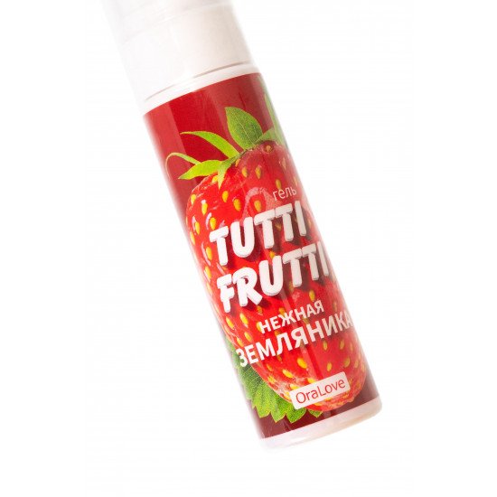 Гель-смазка Tutti-Frutti с земляничным вкусом - 30 гр.