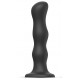 Черная насадка Strap-On-Me Dildo Geisha Balls size XL
