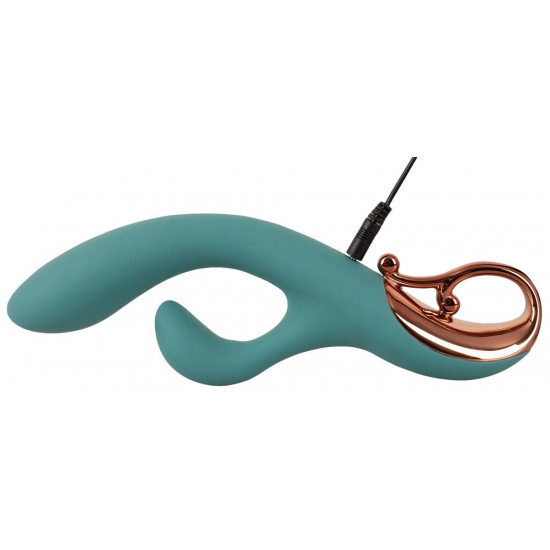 Бирюзовый вибратор-кролик The Magician Rabbit Vibrator - 22,5 см.