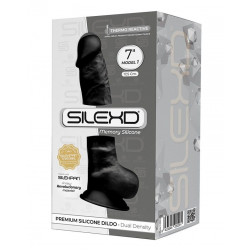 Черный фаллоимитатор SILEXD Model 1 7’’ - 17,5 см. Черный фаллоимитатор SILEXD Model 1 7’’ - 17,5 см.