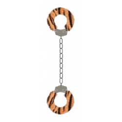 Кандалы с леопардовым мехом Furry Ankle Cuffs