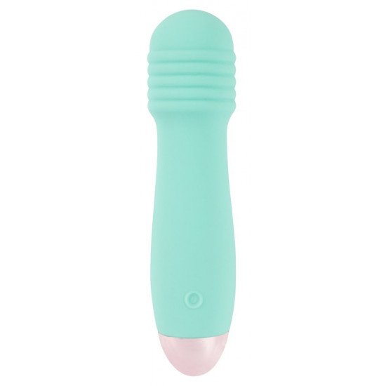 Мятный мини-вибратор Cuties Mini - 12,5 см.