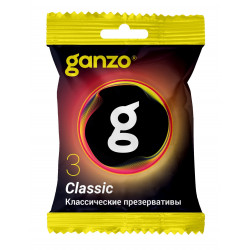 Классические презервативы Ganzo Classic в мягкой упаковке - 3 шт.