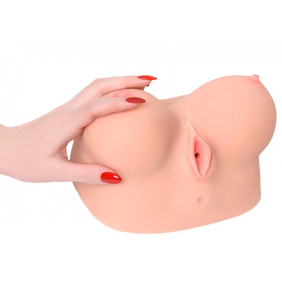 Полуторс Juliana Breast в виде груди с вибровагиной