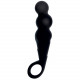 Чёрный анальный стимулятор ASSY THE MAGGOT SILICONE - 14,5 см.