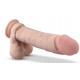 Телесный вибратор-реалистик Dr. Dylan 7.5 Inch Vibrating Dildo with Remote Control - 19,6 см.