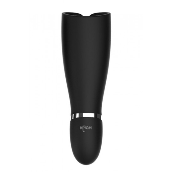 Черный мастурбатор NAGHI NO.44 RECHARGEABLE MASTURBATOR