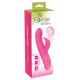 Розовый вибратор-кролик Rechargeable G-Spot Vibe - 23,5 см.