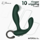 Зеленый вибромассажёр простаты Greeny - 12,8 см.