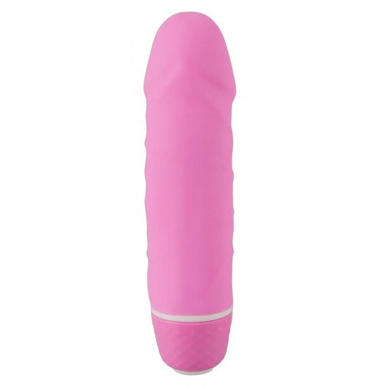Розовый миниатюрный вибратор Mini Little Darling - 12,5 см.