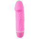 Розовый миниатюрный вибратор Mini Little Darling - 12,5 см.