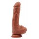 Кофейный фаллоимитатор Bottomless Pleasure - 20 см.