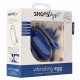Синее гладкое виброяйцо Vibrating Egg - 8 см.