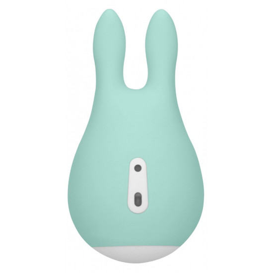 Зеленый клиторальный стимулятор Sugar Bunny - 9,5 см.