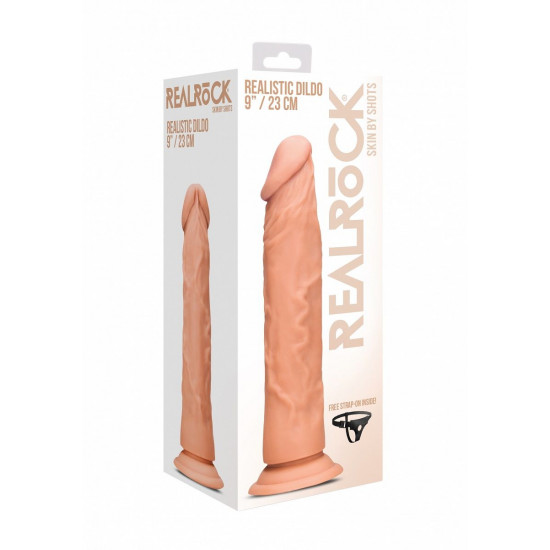 Телесный фаллоимитатор Realistic Dildo - 24 см.