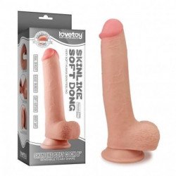 Телесный фаллоимитатор Skinlike Soft Cock 8 - 24 см.