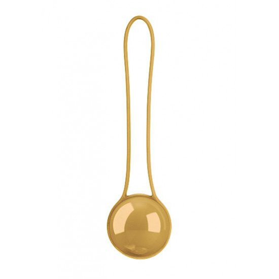 Золотистый вагинальный шарик Pleasure Ball Deluxe