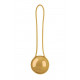 Золотистый вагинальный шарик Pleasure Ball Deluxe