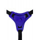 Фиолетовый силиконовый страпон - 14,5 см.