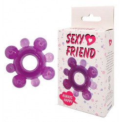 Фиолетовое эрекционное кольцо Sexy Friend Фиолетовое эрекционное кольцо Sexy Friend