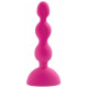 Розовый анальный вибростимулятор Anal Beads S - 14,5 см.