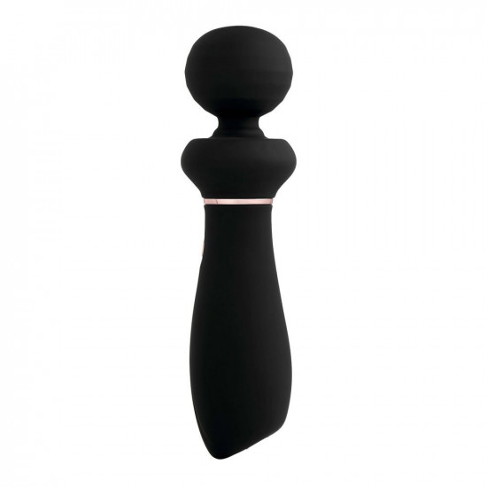 Черный вибратор So Divine Relax Portable Massage Wand - 24 см.