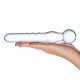 Стеклянный спиральный жезл Joystick - 20 см.