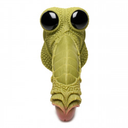 Фантазийный фаллоимитатор Swamp Monster Green Scaly Silicone Dildo - 23,9 см.