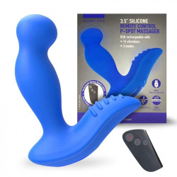 Синий вибромассажер простаты 3,5’’ Remote Control P-spot Massager - 12,5 см.