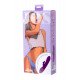 Фиолетовый вибратор с вакуумной стимуляцией клитора JUM - 21 см.