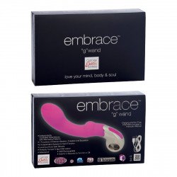 Розовый вибратор Embrace G-wand - 21 см. 