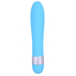 Голубой классический вибратор Precious Passion Vibrator - 17 см.