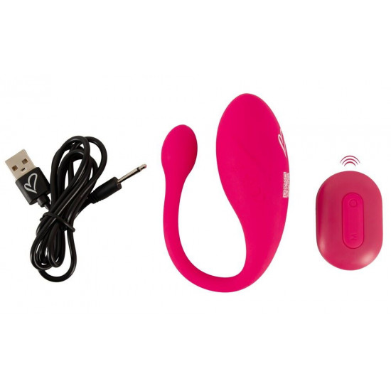 Розовое виброяйцо KORAL RC Love Ball